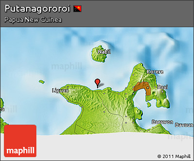 Physical 3D Map of Putanagororoi