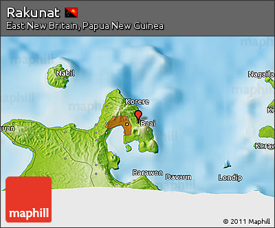 Physical 3D Map of Rakunat