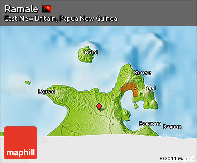 Physical 3D Map of Ramale