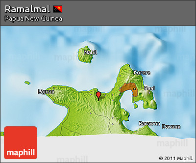 Physical 3D Map of Ramalmal