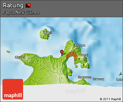 Physical 3D Map of Ratung
