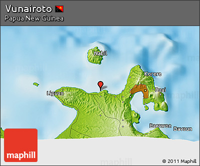 Physical 3D Map of Vunairoto