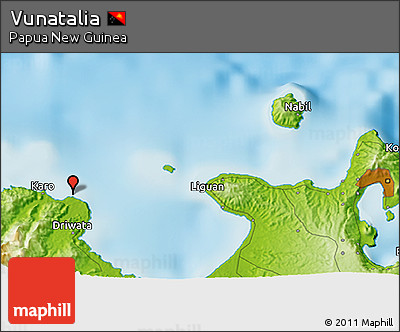 Physical 3D Map of Vunatalia