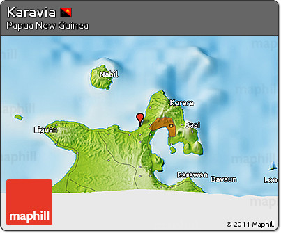 Physical 3D Map of Karavia