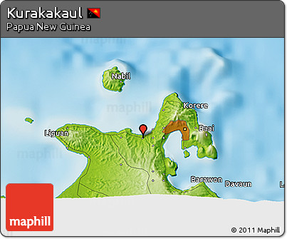 Physical 3D Map of Kurakakaul