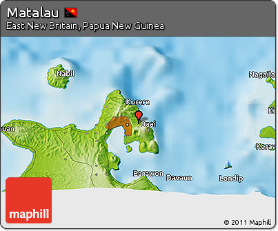 Physical 3D Map of Matalau