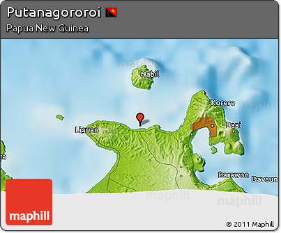 Physical 3D Map of Putanagororoi
