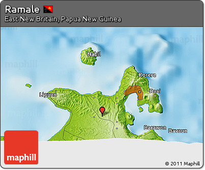 Physical 3D Map of Ramale
