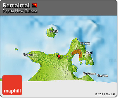 Physical 3D Map of Ramalmal
