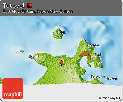Physical 3D Map of Totovel