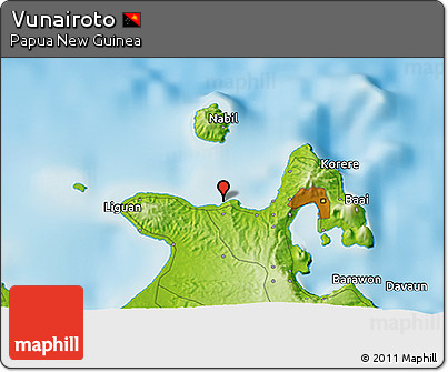 Physical 3D Map of Vunairoto