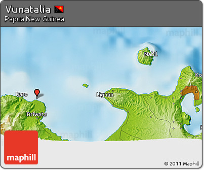 Physical 3D Map of Vunatalia