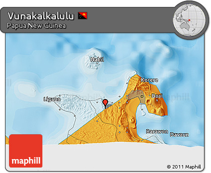 Political 3D Map of Vunakalkalulu