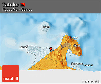 Political 3D Map of Tatoko