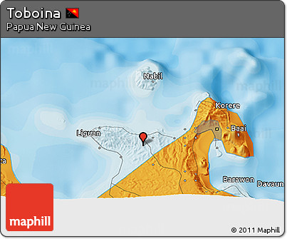 Political 3D Map of Toboina