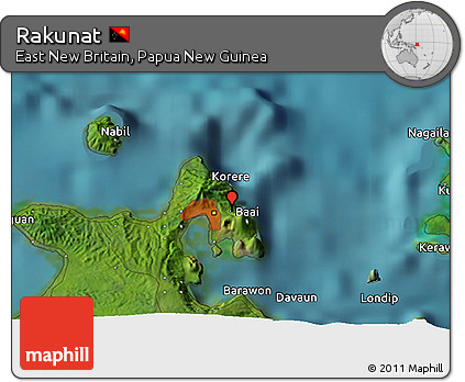 Satellite 3D Map of Rakunat