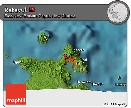 Satellite 3D Map of Ratavul