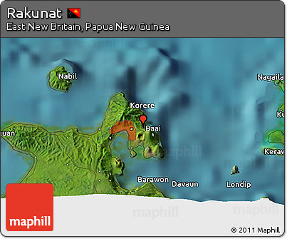 Satellite 3D Map of Rakunat