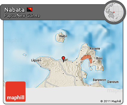 Shaded Relief 3D Map of Nabata