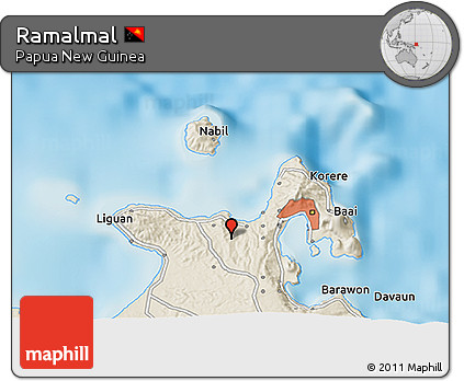 Shaded Relief 3D Map of Ramalmal