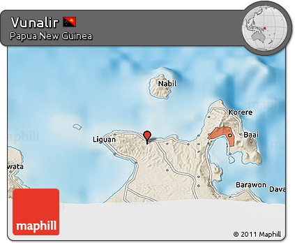 Shaded Relief 3D Map of Vunalir