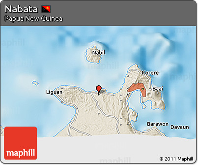 Shaded Relief 3D Map of Nabata