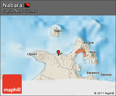 Shaded Relief 3D Map of Nabata