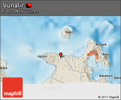 Shaded Relief 3D Map of Vunalir