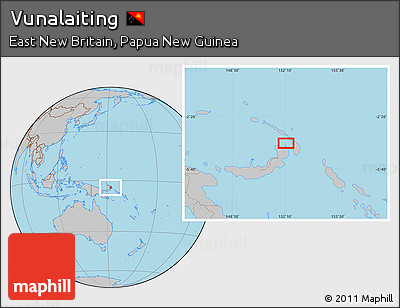 Gray Location Map of Vunalaiting