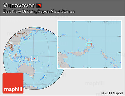 Gray Location Map of Vunavavar