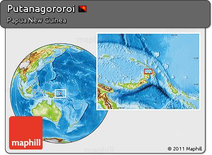 Physical Location Map of Putanagororoi
