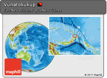 Physical Location Map of Vunatokukup