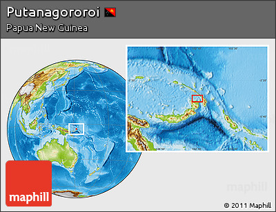 Physical Location Map of Putanagororoi