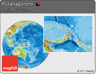 Physical Location Map of Putanagororoi
