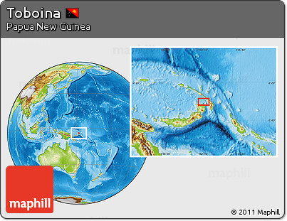 Physical Location Map of Toboina