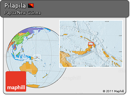 Political Location Map of Pilapila