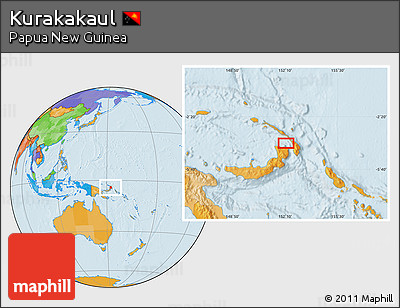 Political Location Map of Kurakakaul