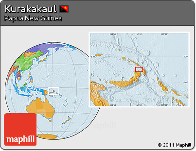 Political Location Map of Kurakakaul