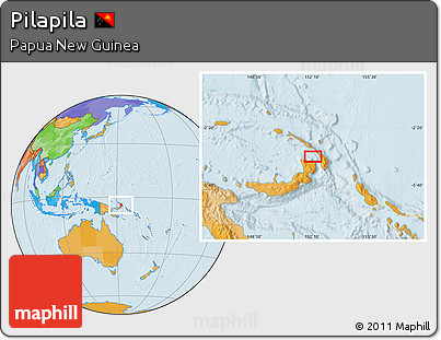 Political Location Map of Pilapila