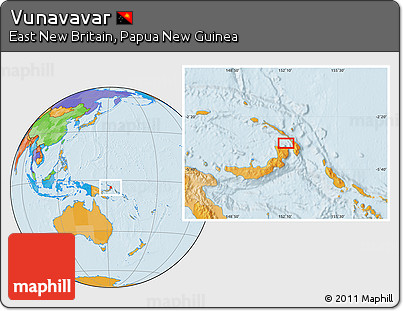Political Location Map of Vunavavar