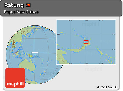 Savanna Style Location Map of Ratung