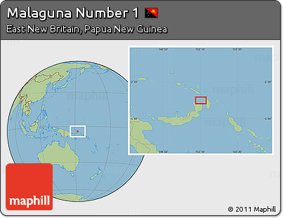 Savanna Style Location Map of Malaguna Number 1