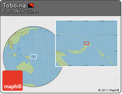 Savanna Style Location Map of Toboina