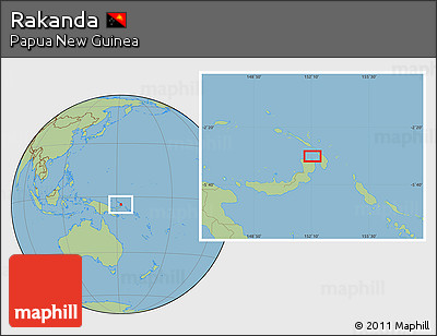 Savanna Style Location Map of Rakanda