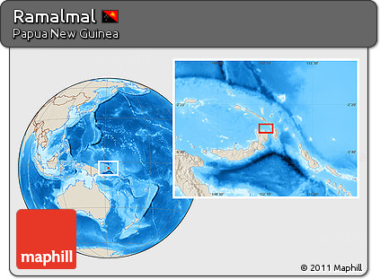 Shaded Relief Location Map of Ramalmal