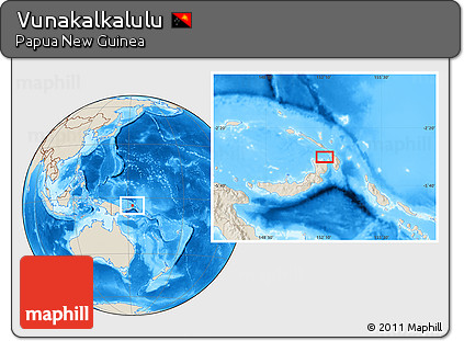 Shaded Relief Location Map of Vunakalkalulu