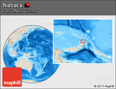 Shaded Relief Location Map of Nabata