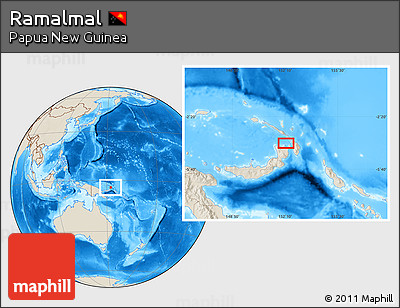 Shaded Relief Location Map of Ramalmal