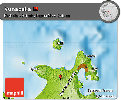 Physical Map of Vunapaka