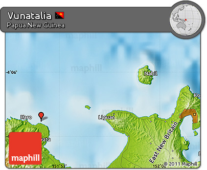 Physical Map of Vunatalia
